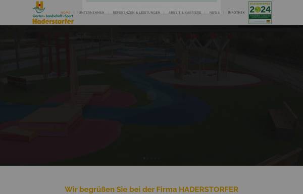 Vorschau von www.haderstorfer.de, Haderstorfer GaLa- und Sportplatzbau in Ergolding bei Landshut