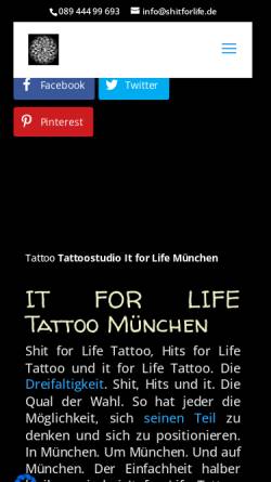 Vorschau der mobilen Webseite www.shitforlife.de, Hits for Life, Raul Beyer