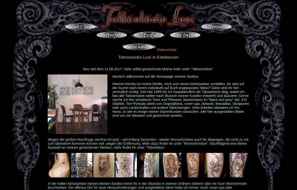Vorschau von www.lusis-tattoo.de, Tattoostudio Lusi