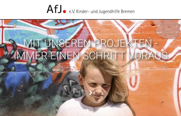 Vorschau von www.afj-ev.de, AfJ e.V. Kinder- und Jugendhilfe Bremen