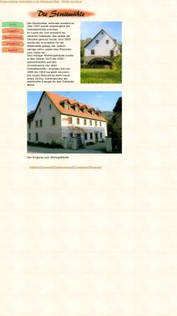 Vorschau der mobilen Webseite www.streitmuehle.de, Ferienwohnung in der Streitmühle