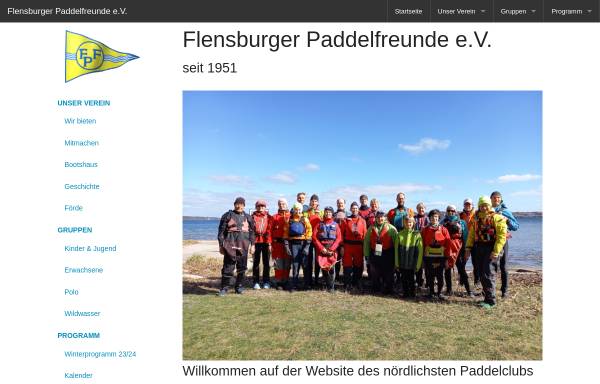 Vorschau von www.paddelfreunde.de, Flensburger Paddelfreunde e.V.