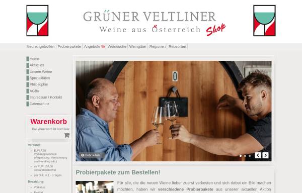 Vorschau von www.gruener-veltliner.de, Grüner Veltliner, Claus-Peter Eichstaedt