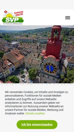 Vorschau der mobilen Webseite www.svp-winterthur.ch, SVP Winterthur