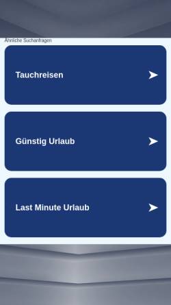 Vorschau der mobilen Webseite www.tauchreisen-seebaer.de, Tauchschule Seebär