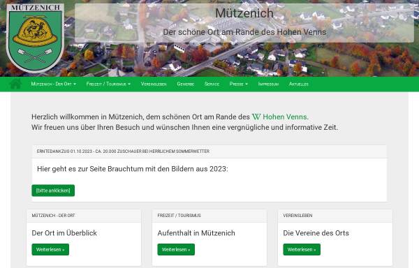 Vorschau von www.muetzenich.net, Mützenich