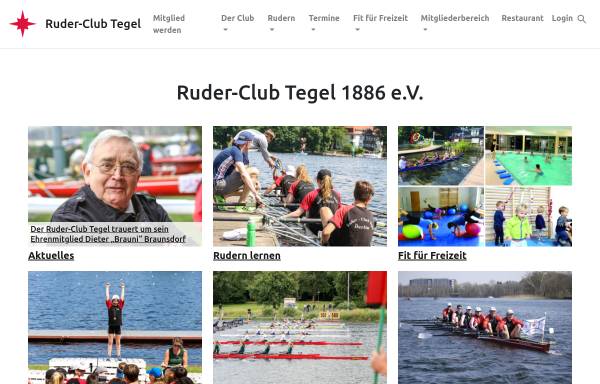 Vorschau von www.rctegel.de, Ruder-Club Tegel 1886 e.V.
