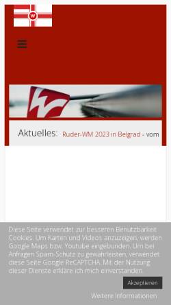 Vorschau der mobilen Webseite www.raw-berlin.org, Ruderklub am Wannsee e.V.