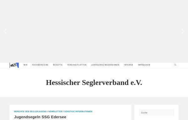 Vorschau von www.hsev.de, Hessischer Seglerverband e. V.