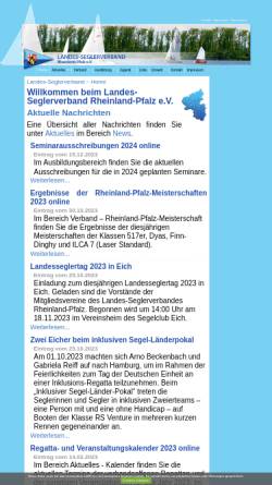 Vorschau der mobilen Webseite www.lsv-rp.de, Landes-Seglerverband Rheinland-Pfalz e.V.
