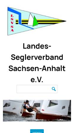 Vorschau der mobilen Webseite www.lsv-sa.de, Landessegler-Verband Sachsen-Anhalt