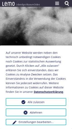 Vorschau der mobilen Webseite www.dhm.de, Biographie