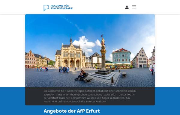 Vorschau von www.afp-erfurt.de, AfP Akademie für Psychotherapie e.V.