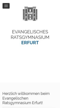 Vorschau der mobilen Webseite www.evrg-erfurt.de, Evangelisches Ratsgymnasium