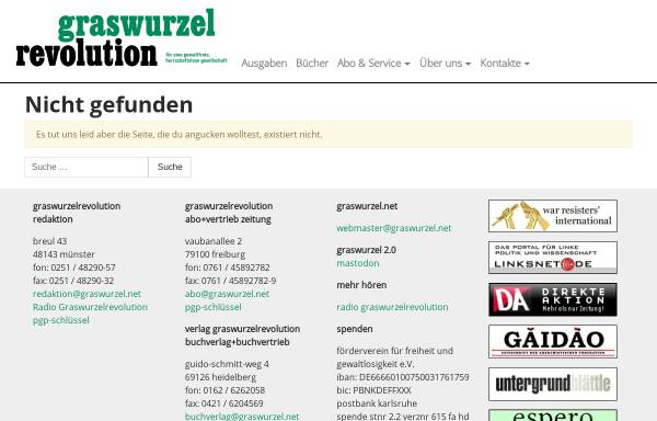 Vorschau von www.graswurzel.net, Erich Mühsam: Der Revoluzzer