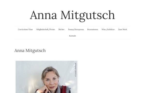 Vorschau von www.anna-mitgutsch.at, Anna Mitgutsch