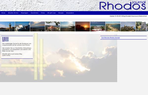 Vorschau von www.rhodos-journal.de, Das Rhodos Journal [Helmut Gabler]