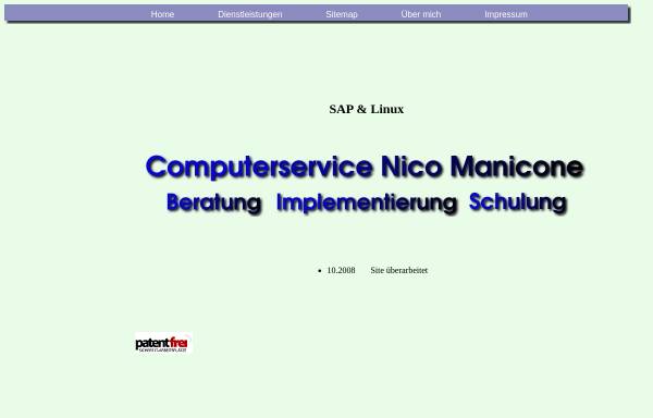Vorschau von www.computerservice-manicone.de, Computerservice Nico Manicone