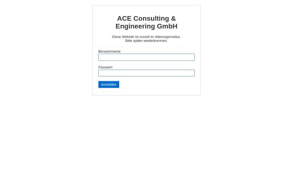 Vorschau von www.ace-gmbh.com, ACE Consulting & Engineering GmbH