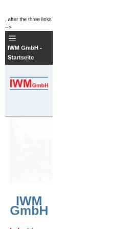 Vorschau der mobilen Webseite www.iwm-container.de, IWM GmbH