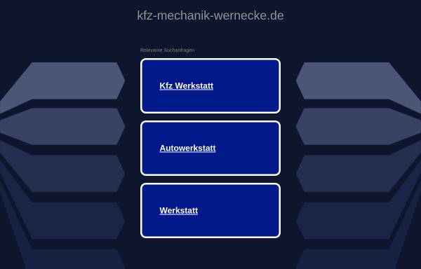 Vorschau von www.kfz-mechanik-wernecke.de, KFZ-Mechanik Wernecke