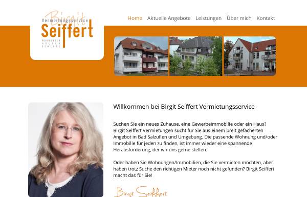 Vorschau von www.seiffert-vermietung.de, Birgit Seiffert Vermietungsservice