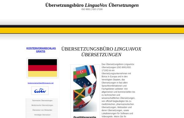 Vorschau von www.linguavox.net, LinguaVox S.L.