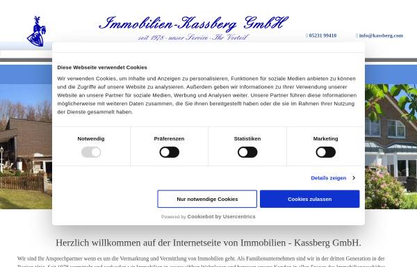 Vorschau von www.kassberg-immobilien.de, Immobilien-Kassberg GmbH