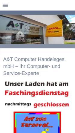 Vorschau der mobilen Webseite www.at-computer.de, A&T Computer