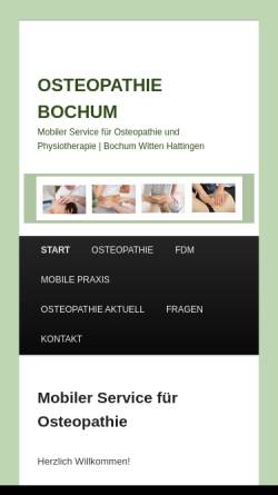 Vorschau der mobilen Webseite www.osteopathie-schramm.de, Schramm, Christian