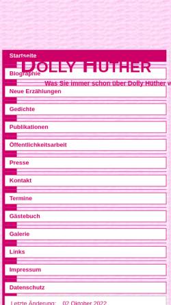 Vorschau der mobilen Webseite www.dollyhuether.de, Hüther, Dolly