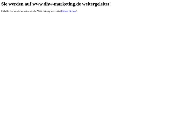 Vorschau von dhw-marketing.de, DHW Marketing GmbH
