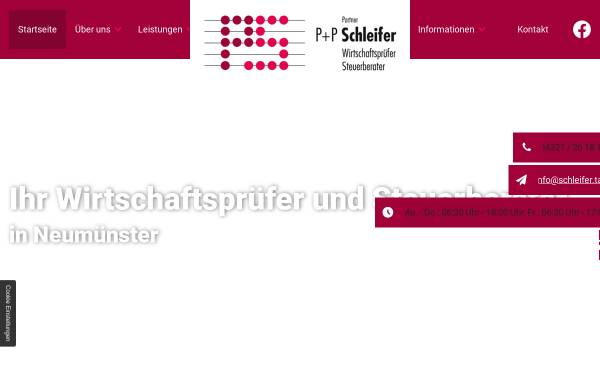 Vorschau von www.wp-schleifer.de, Dipl. Kfm. Peter Schleifer