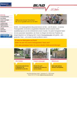 Vorschau der mobilen Webseite www.bund-bauunternehmen.de, Adalbert Bund GmbH