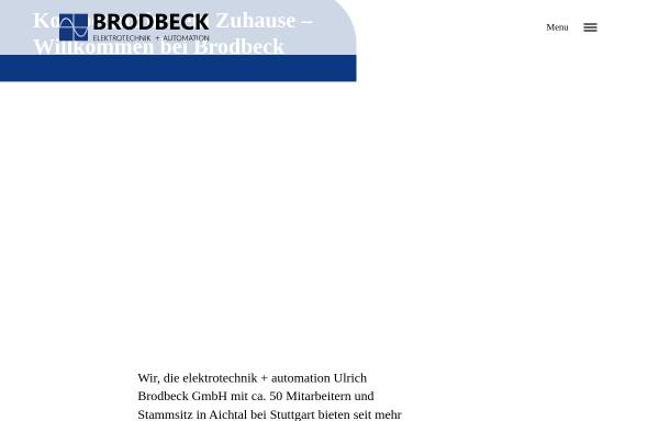 Vorschau von www.elektrotechnik-automation.de, Elektrotechnik+Automation Ulrich Brodbeck GmbH