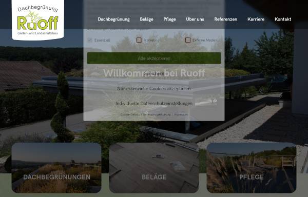 Vorschau von www.ruoff-dachbegruenung.de, Falk Ruoff - Dachbegrünung