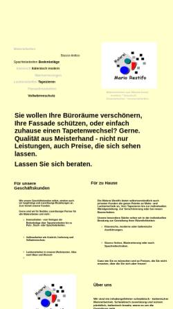 Vorschau der mobilen Webseite www.restifo.de, Malerei Restifo