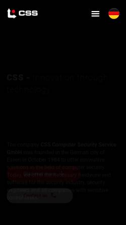 Vorschau der mobilen Webseite www.css-online.de, CSS Computer Security Service GmbH