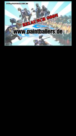 Vorschau der mobilen Webseite www.paintballers.de, Paintballers