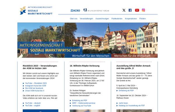 Vorschau von www.asm-ev.de, Aktionsgemeinschaft Soziale Marktwirtschaft