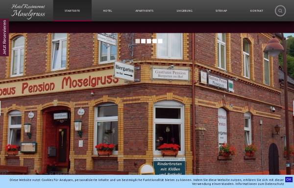 Vorschau von www.moselgruss.de, Gasthaus-Pension Moselgruss