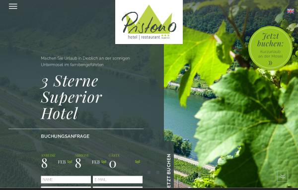 Vorschau von www.hotelpistono.de, Hotel-Restaurant Pistono