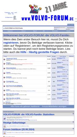 Vorschau der mobilen Webseite www.volvo-forum.de, Volvo-Forum