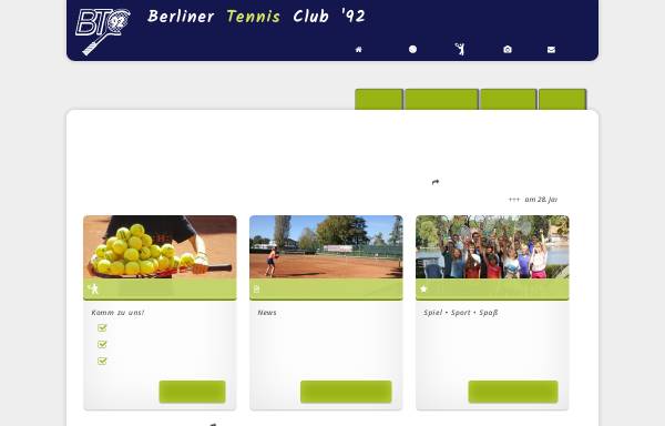 Vorschau von www.btc92.de, Berliner Tennis Club '92