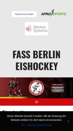 Vorschau der mobilen Webseite www.fass-berlin.de, Fass e.V.