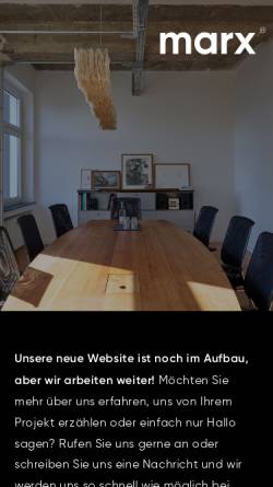 Vorschau der mobilen Webseite www.marx-agentur.de, Marx Werbeagentur GmbH