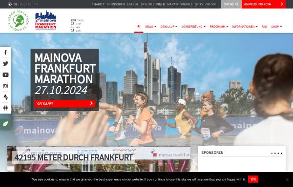 Vorschau von www.frankfurt-marathon.com, Eurocity Marathon