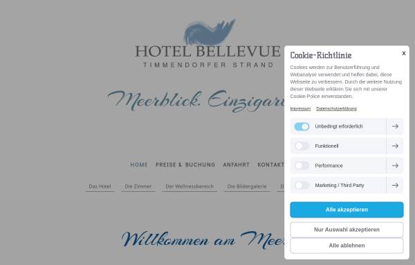 Vorschau von www.bellevue-tdfstrand.de, Hotel Bellevue