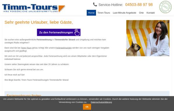 Vorschau von www.timm-tours.de, Timm-Tours