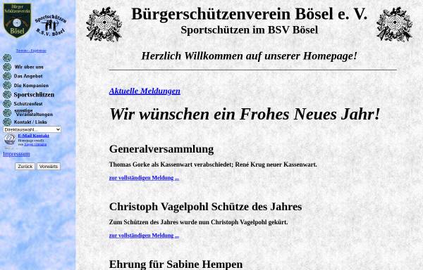 Vorschau von www.bsv-boesel.de, Bürgerschützenverein Bösel e.V.